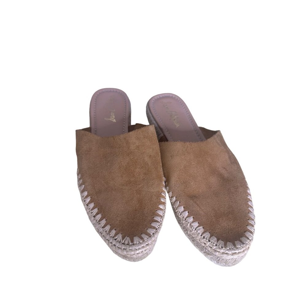 Sam Edelman Austin Suede Espadrille Slip On Mules Brown 9
